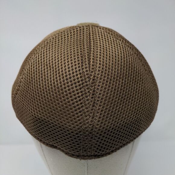Condor Patch Fitted Mesh Back Hat Brown L/XL Vent Holes 6 Panel - Picture 6 of 9